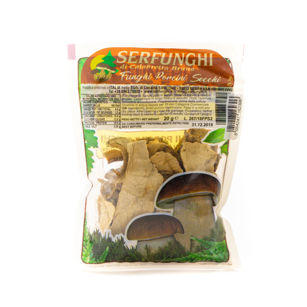 Gedroogde Eekhoorntjesbrood Funghi Porcini Secchi Casabase