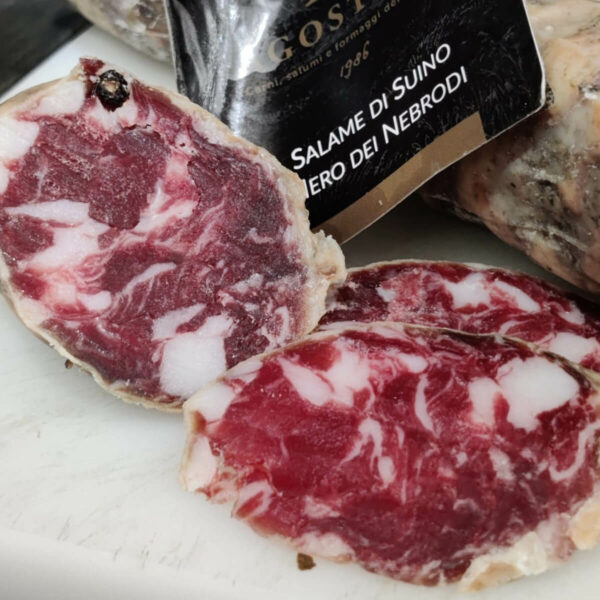 Salami Nebrodi Zwarte Varken - 100 gram - Afbeelding 2