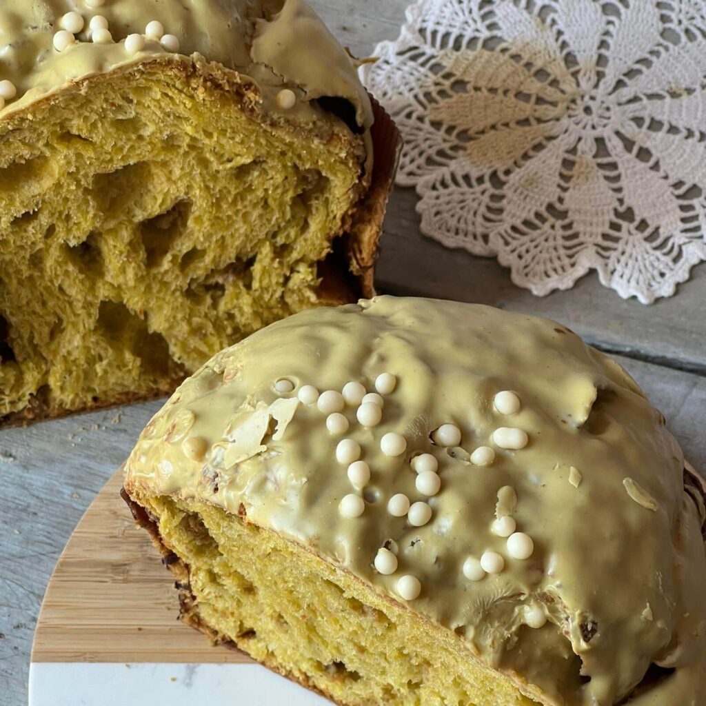 panettone-pistache Panettone Pistache van Roberto Moreschi uit Chiavenna